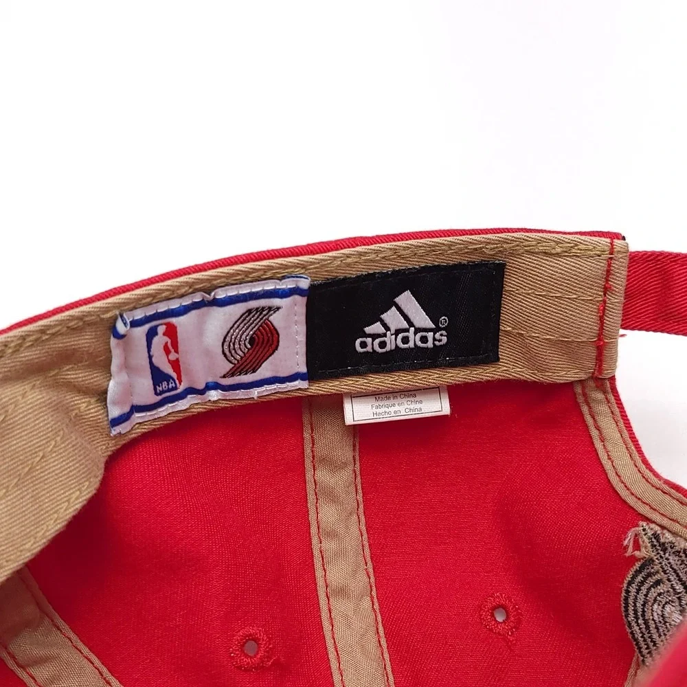 Portland Trail blazers Adidas Hat One Size Red Strapback‎ NBA Basketball